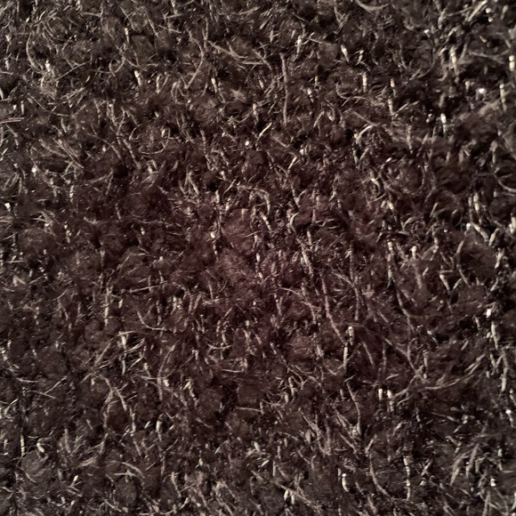 NEW Soma Cozy Lounge Knit Eyelash Wrap Pocket Scarf O/S Black Sparkle - Picture 2 of 6